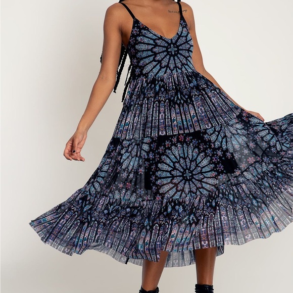 BASILICA OF SAINT-DENIS SHEER MIDAXI DRESS - LIMITED Blackmilk - Picture 2 of 6